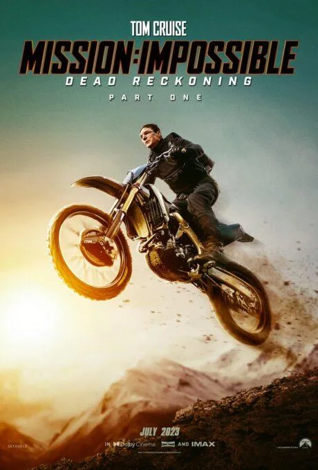 Mission Impossible Dead Reckoning action movie poster